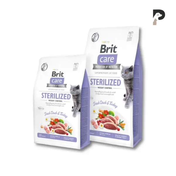 brit care cat grain free sterilized and weight control
