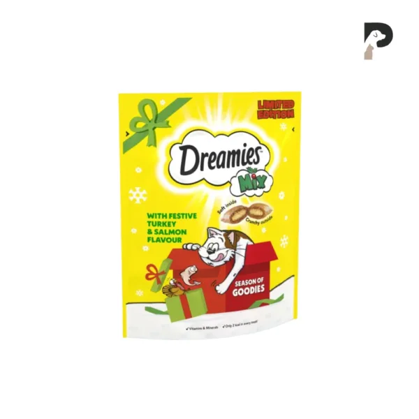 dreamies mix cat treat with chicken & turkey pet pawtner