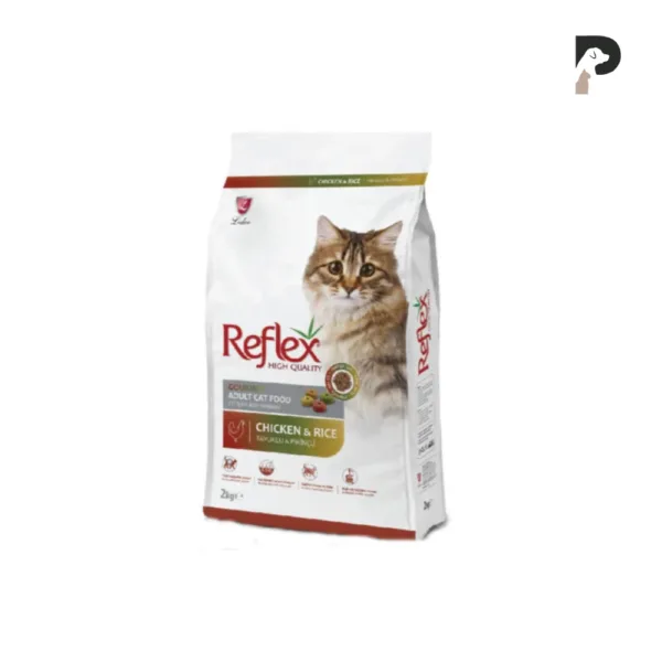 reflex adult cat food gourmet multi color chicken rice