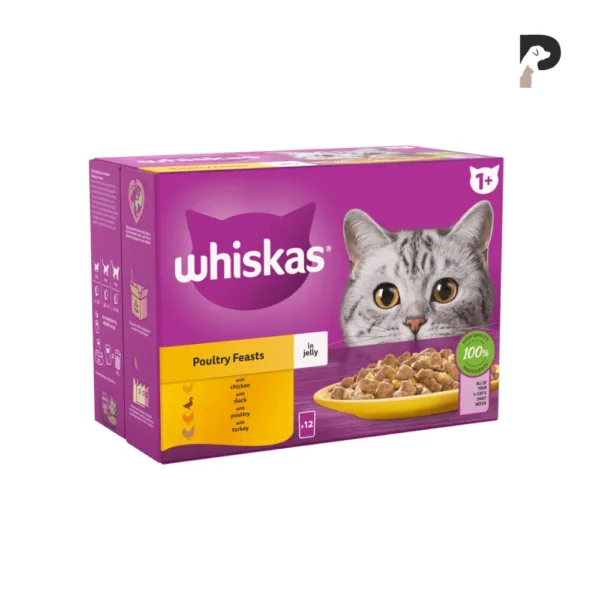 whiskas poultry feasts jelly adult 85g