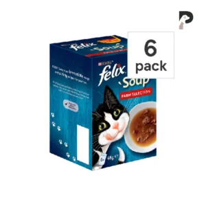 felix soup farm selection wet cat food 6x48g
